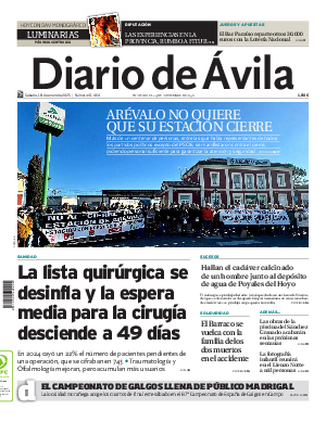 Portada Diario de Ávila