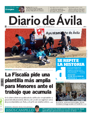 Portada Diario de Ávila