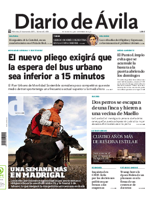 Portada Diario de Ávila