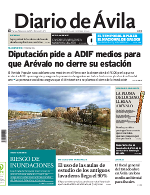 Portada Diario de Ávila