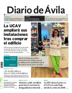 Portada Diario de Ávila