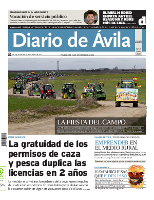 Portada Diario de Ávila