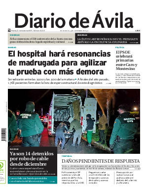 Portada Diario de Ávila