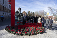 Inauguración rotonda Diario de Ávila