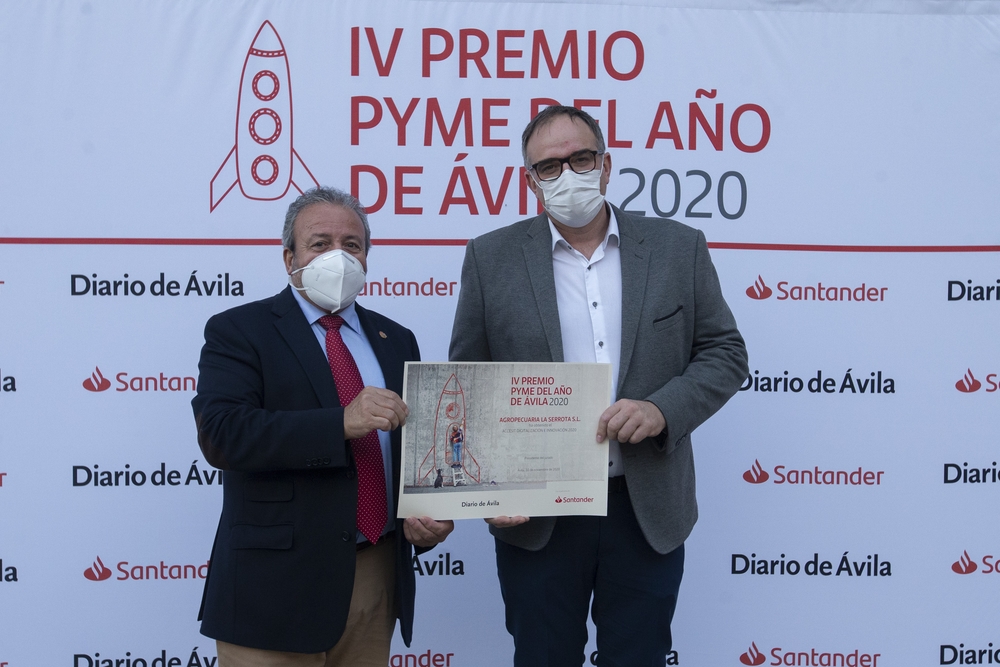 Premio Pyme del Año de Á?vila 2020 Banco Santander.  / ISABEL GARCÍA