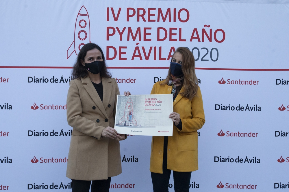 Premio Pyme del Año de Á?vila 2020 Banco Santander.  / ISABEL GARCÍA