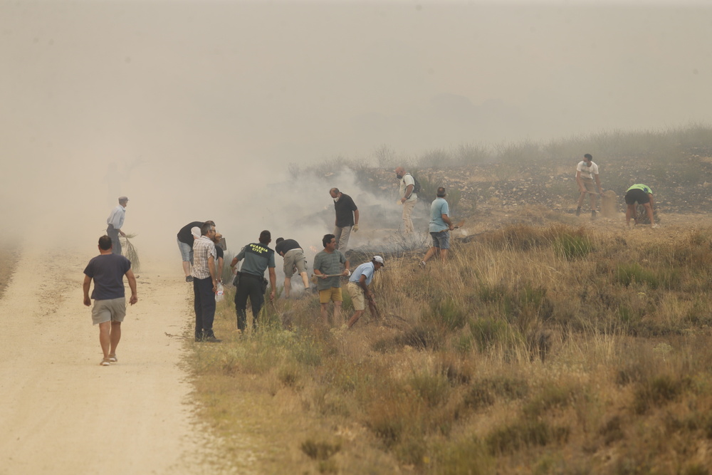 El incendio de la Sierra de la Paramera afecta a varios municipios.