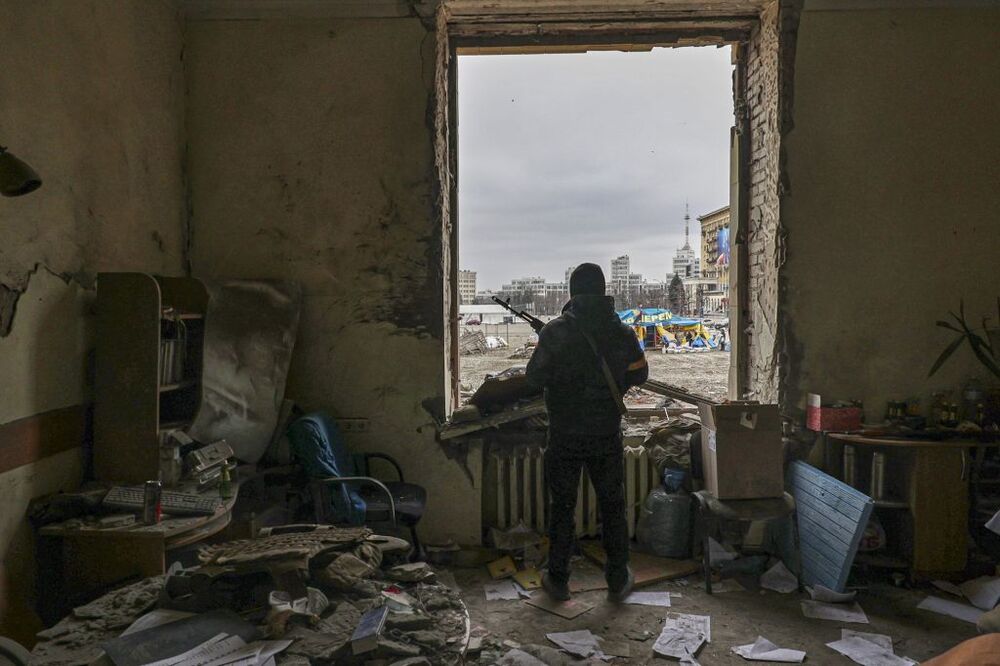 Aftermath of shelling in Kharkiv, Ukraine  / SERGEY KOZLOV