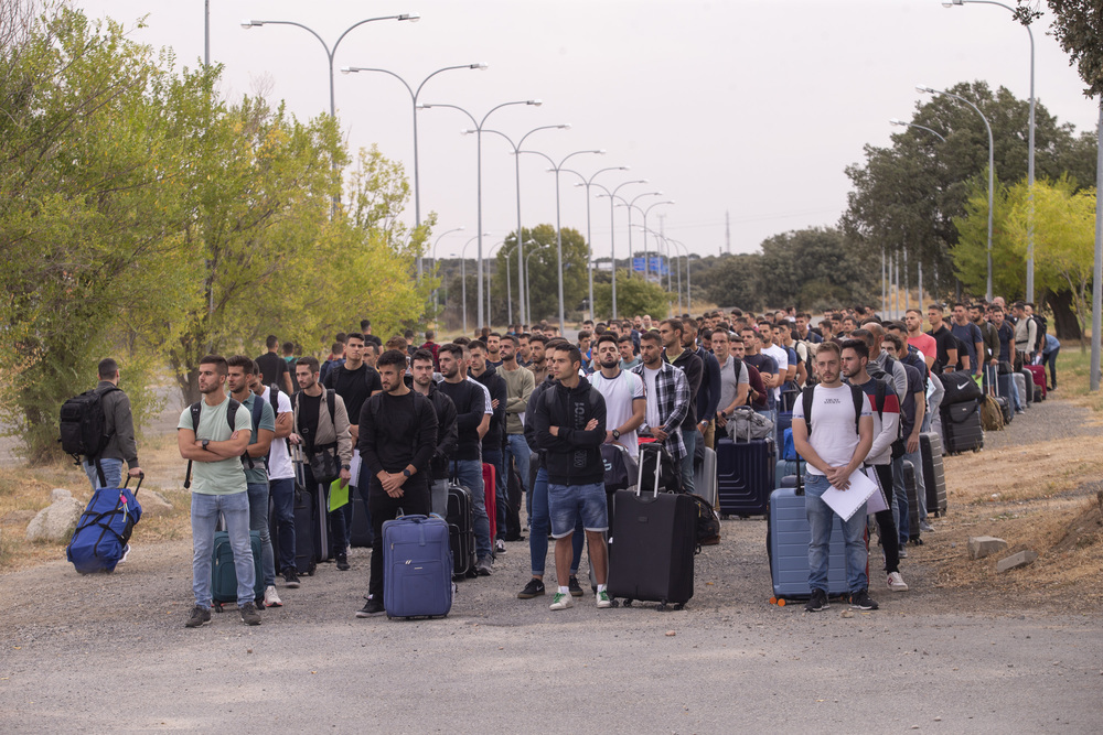 Comienzo de curso de los alumnos de primer año de la Escuela de Policia.  / ISABEL GARCÍA