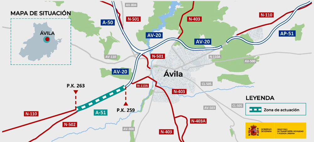 Licitado el proyecto para desdoblar la N-110 