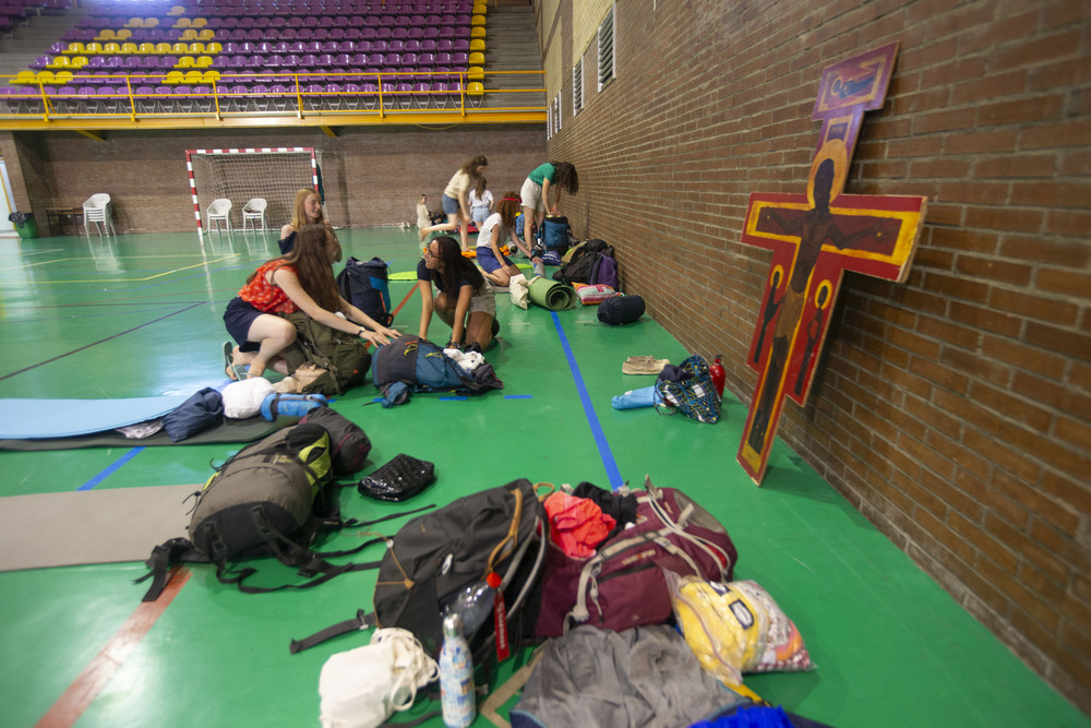 Grupos de jóvenes de la JMJ visitan Ávila.  / DAVID CASTRO