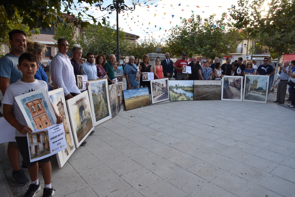 Rafael Carrasco, primer premio de pintura rápida en Fontiveros