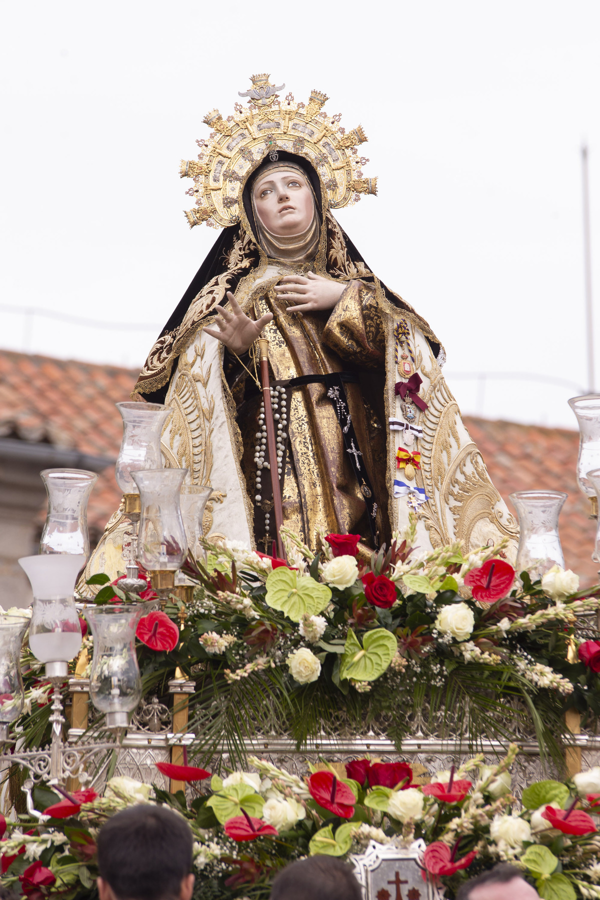 Procesión de Santa Teresa el día de La Santa.  / ISABEL GARCÍA