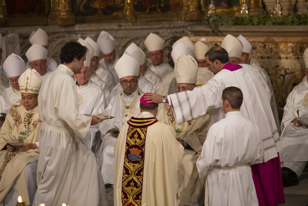 Ordenación espiscopal de Jesús Rico, nuevo obispo de Ávila.  / DAVID CASTRO