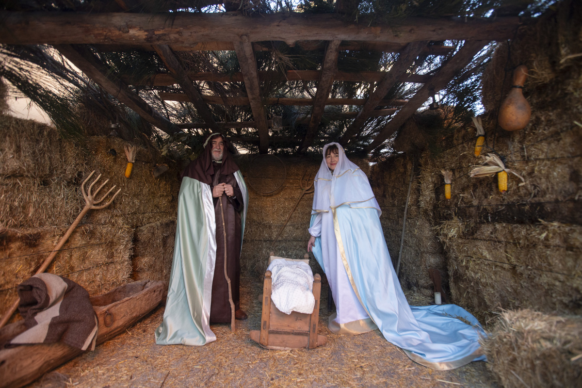 Beén viviente en Navalmoral de la Sierra.  / ISABEL GARCÍA