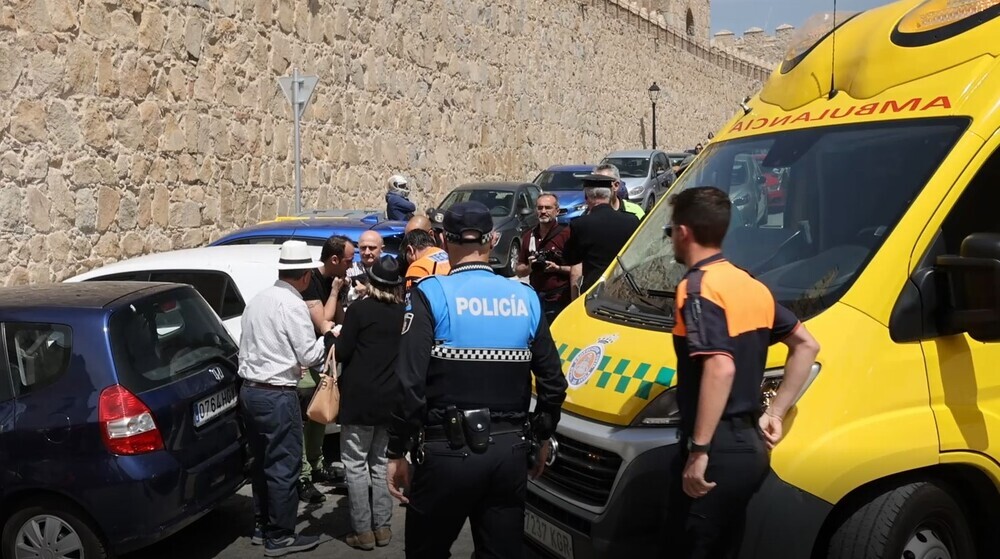 Herido leve  al explotar el carro de los cohetes en el desfile