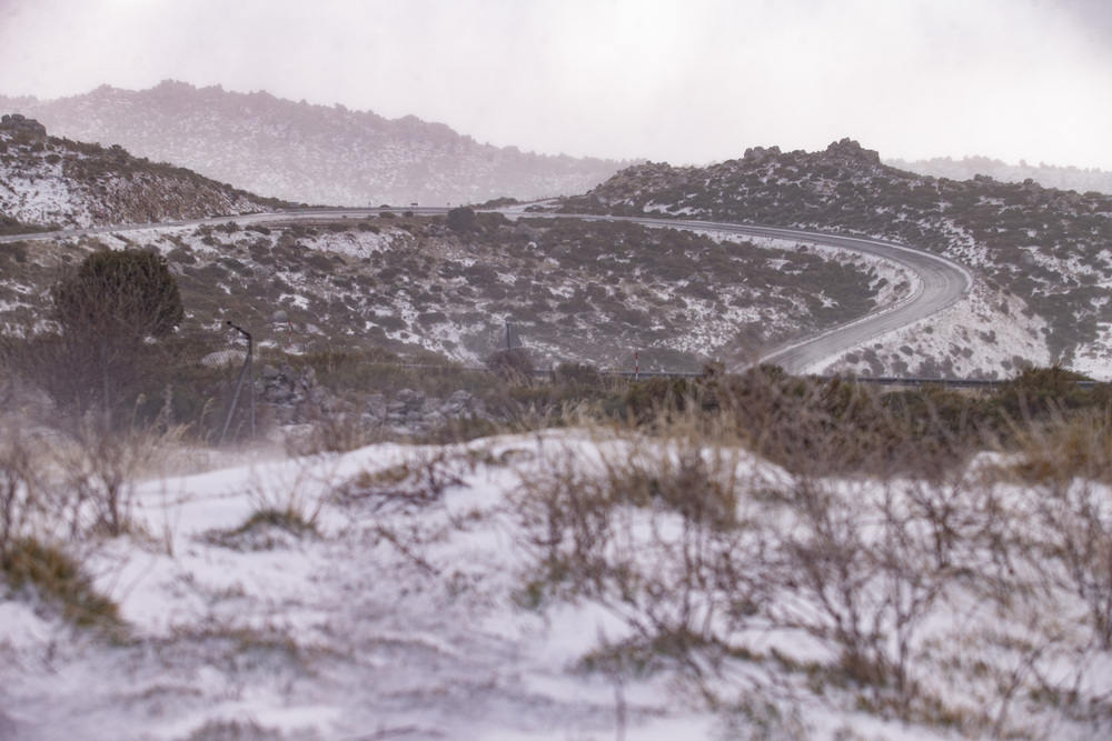 Nieve y bajada de las temperaturas en Ávila.  / DAVID CASTRO