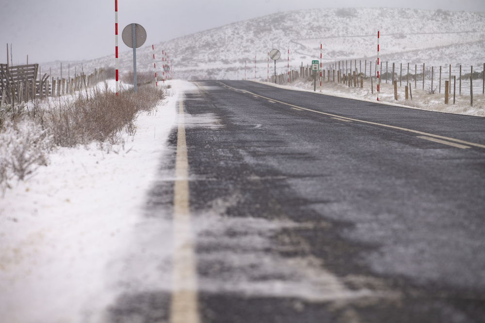 Nieve y bajada de las temperaturas en Ávila.  / DAVID CASTRO