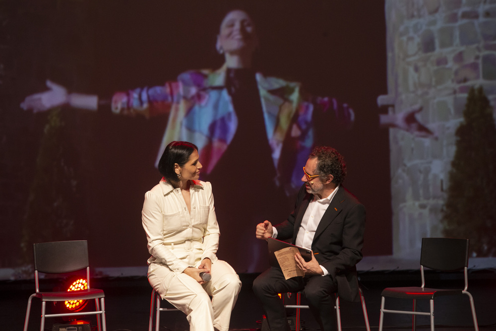 Acto de presentación del videoclip
y la canción promocional de Rosa Lopez.  / ISABEL GARCÍA