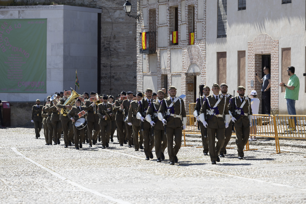 Jura de bandera en Arévalo.  / ISABEL GARCÍA