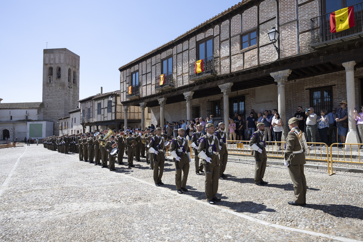 Jura de bandera en Arévalo.  / ISABEL GARCÍA