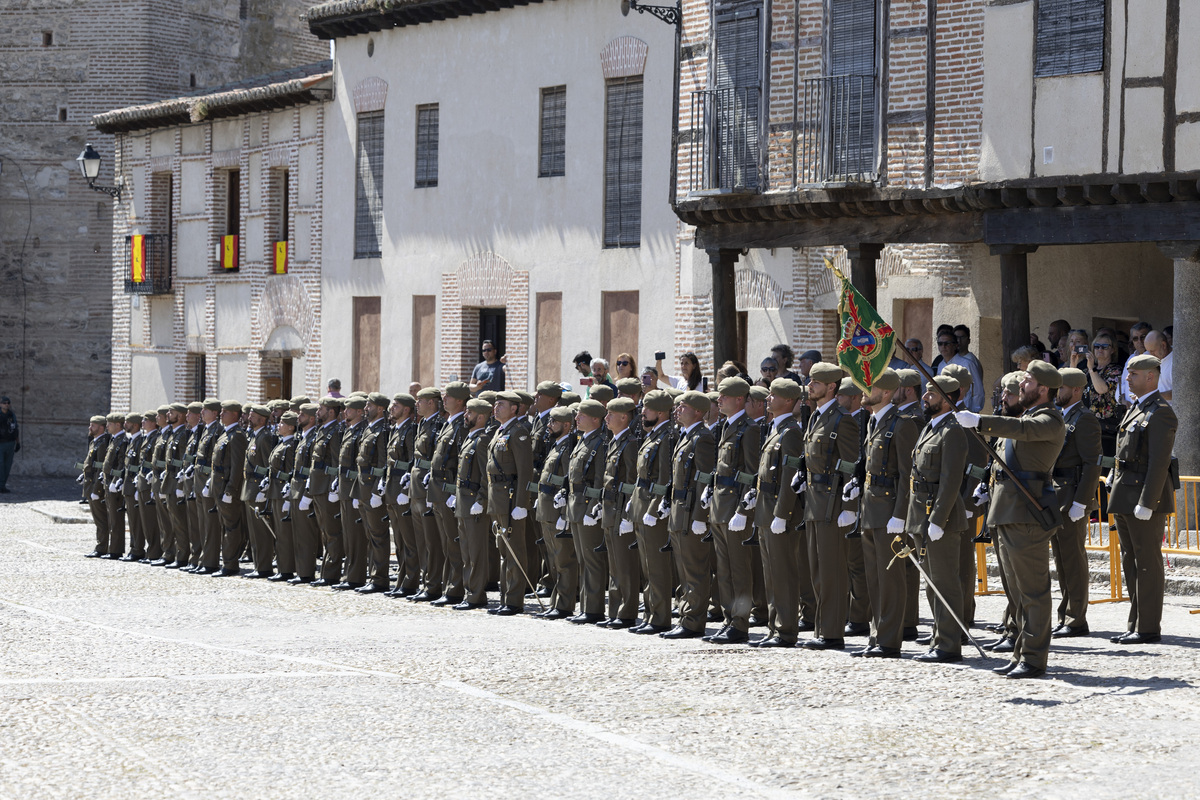 Jura de bandera en Arévalo.  / ISABEL GARCÍA