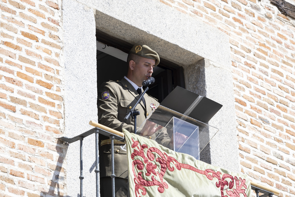 Jura de bandera en Arévalo.  / ISABEL GARCÍA