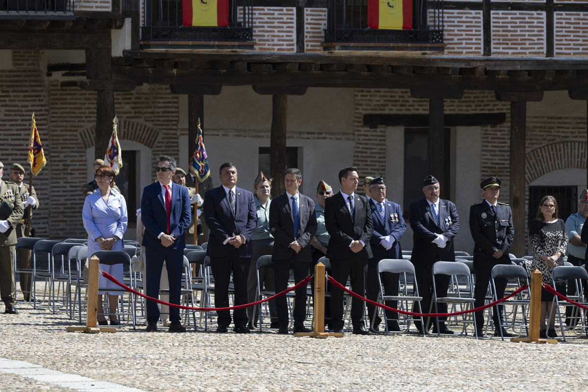 Jura de bandera en Arévalo.  / ISABEL GARCÍA