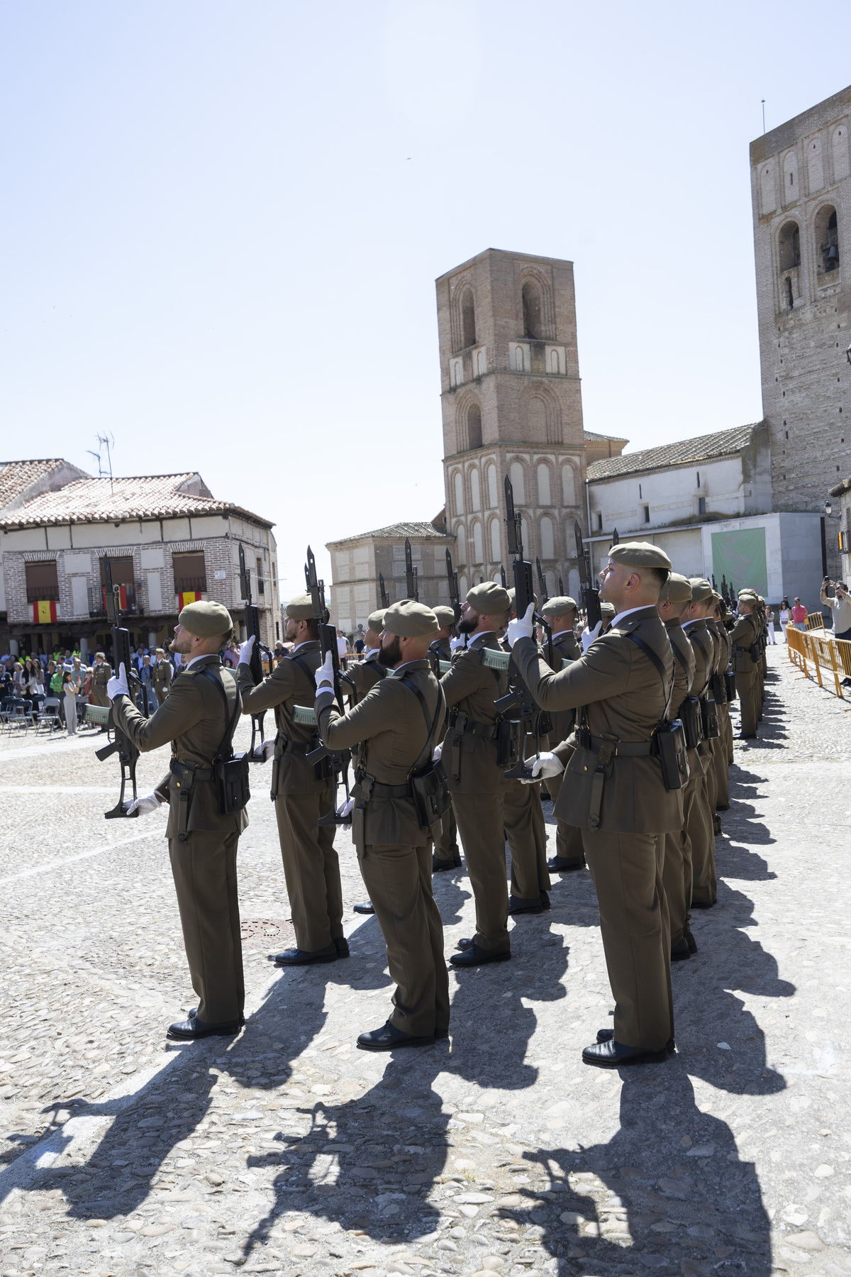 Jura de bandera en Arévalo.  / ISABEL GARCÍA