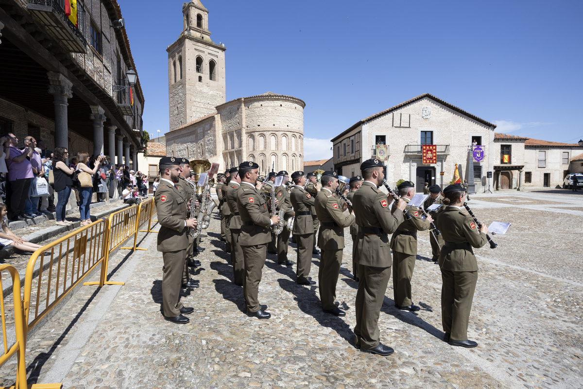 Jura de bandera en Arévalo.  / ISABEL GARCÍA