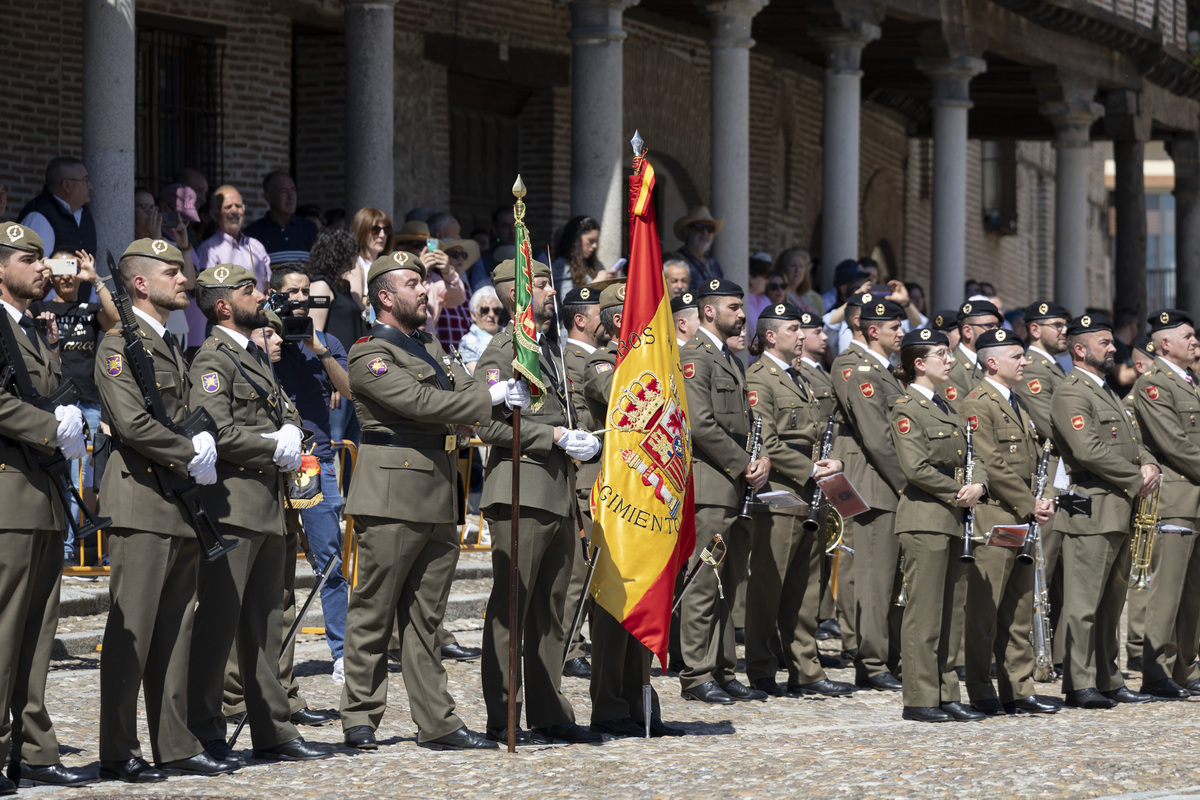 Jura de bandera en Arévalo.  / ISABEL GARCÍA