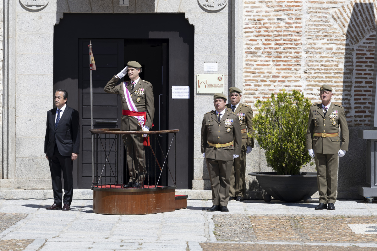 Jura de bandera en Arévalo.  / ISABEL GARCÍA