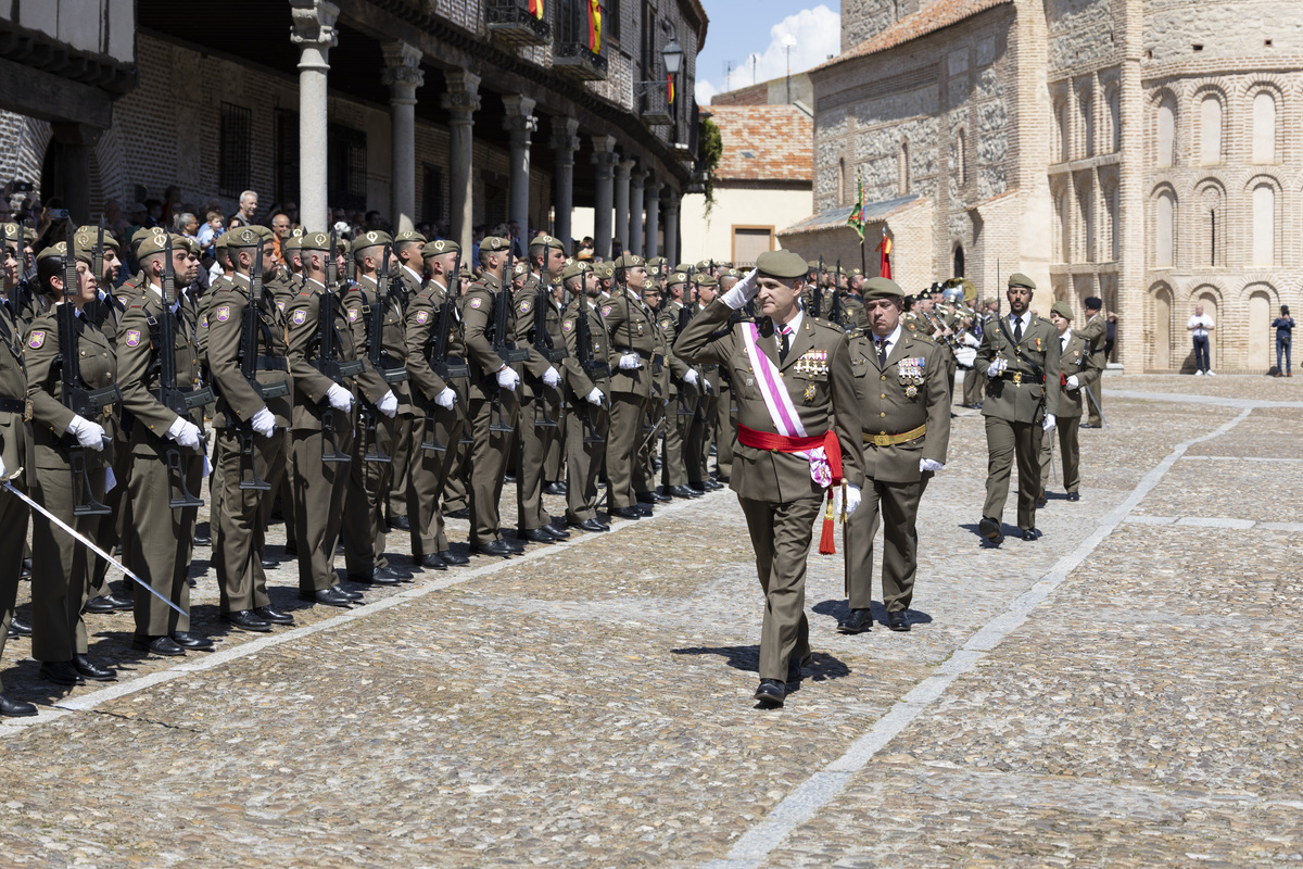 Jura de bandera en Arévalo.  / ISABEL GARCÍA