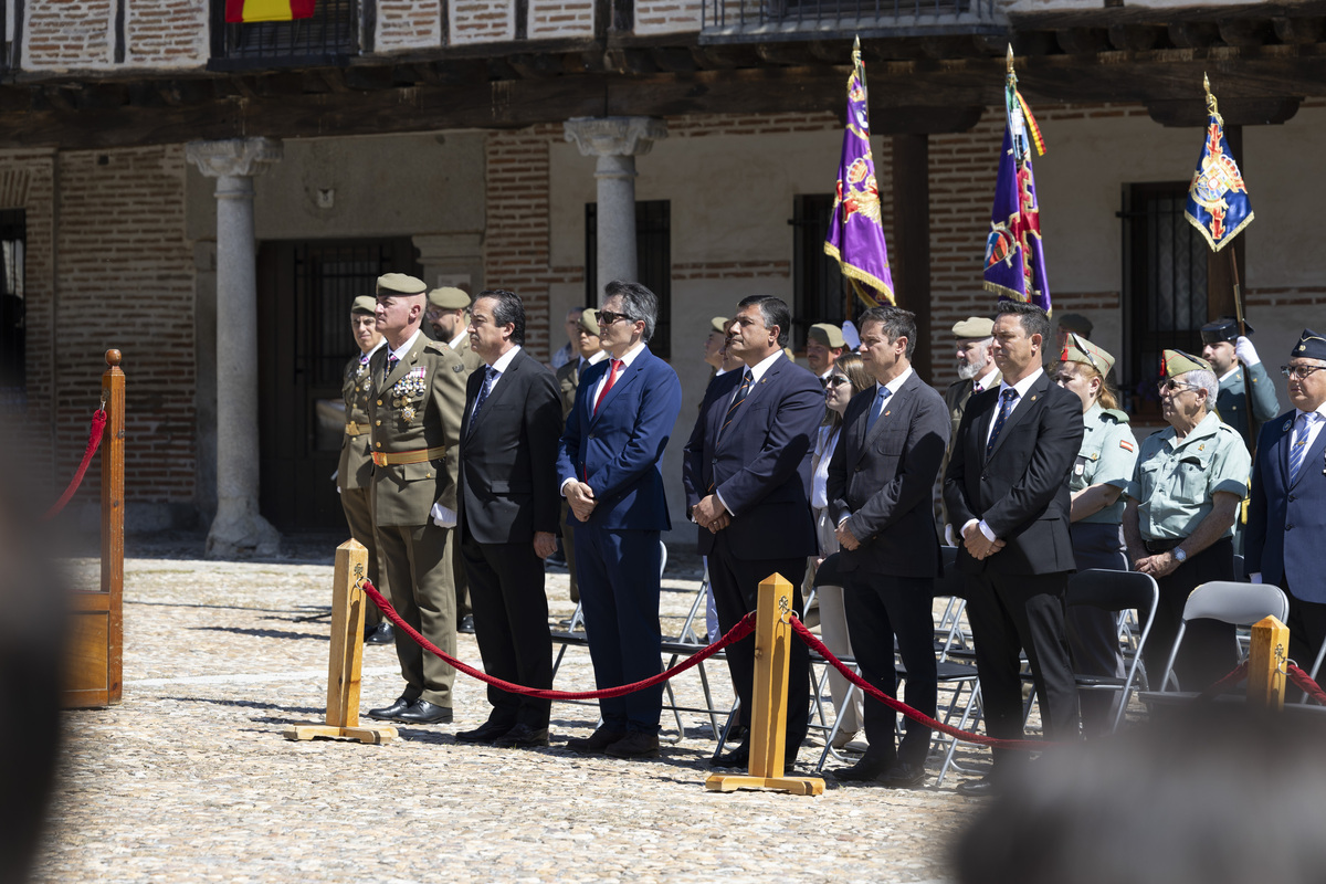 Jura de bandera en Arévalo.  / ISABEL GARCÍA