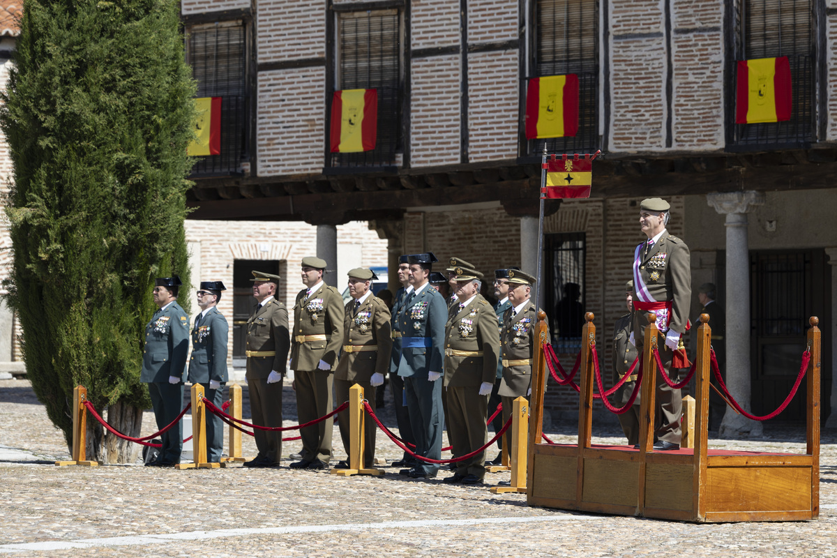 Jura de bandera en Arévalo.  / ISABEL GARCÍA