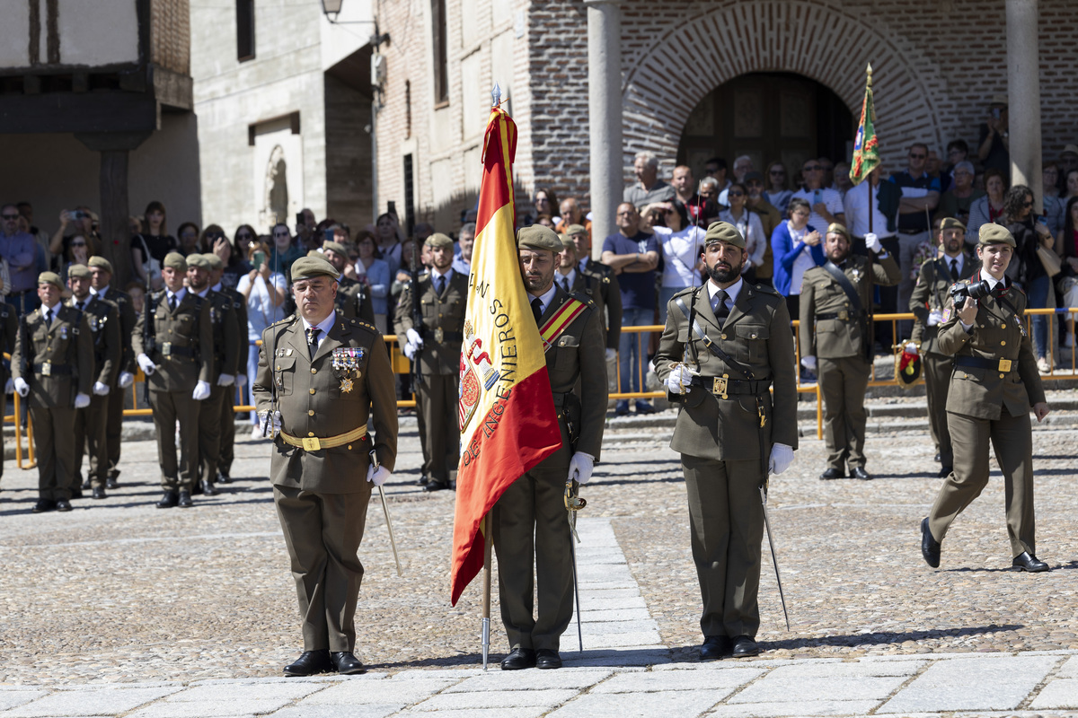 Jura de bandera en Arévalo.  / ISABEL GARCÍA