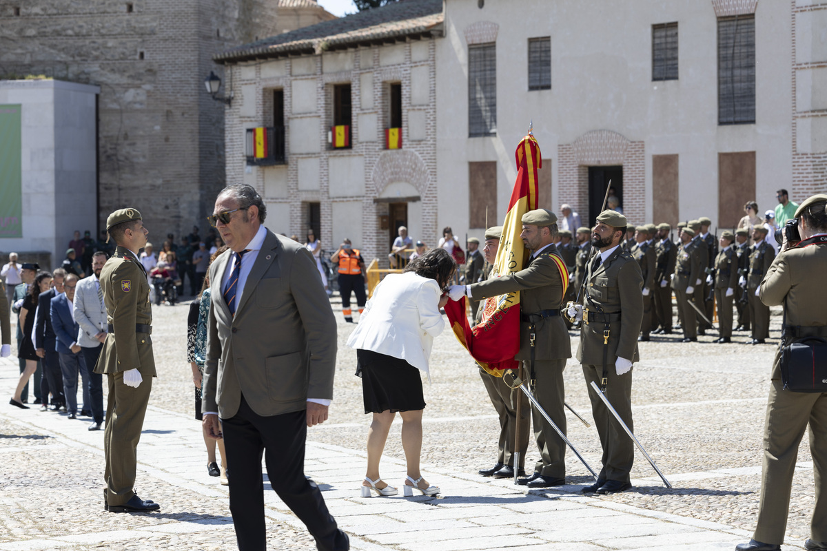 Jura de bandera en Arévalo.  / ISABEL GARCÍA