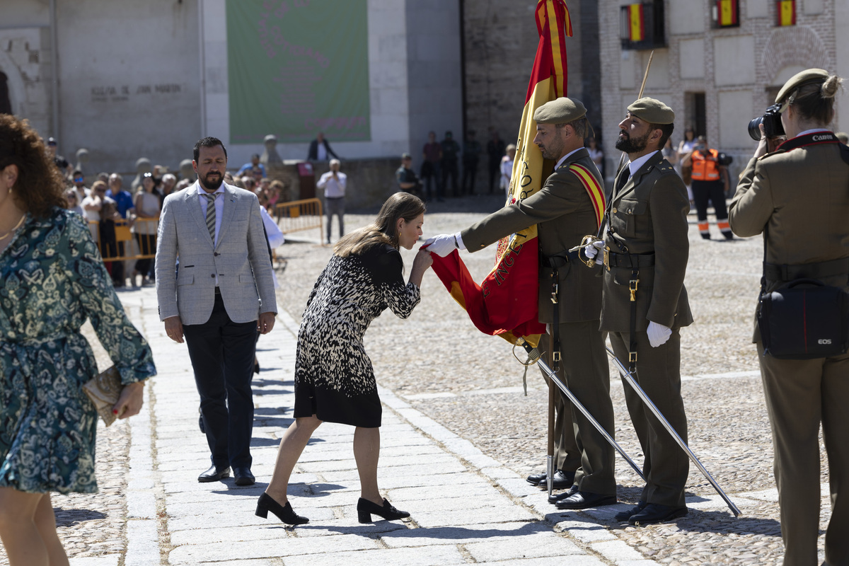 Jura de bandera en Arévalo.  / ISABEL GARCÍA