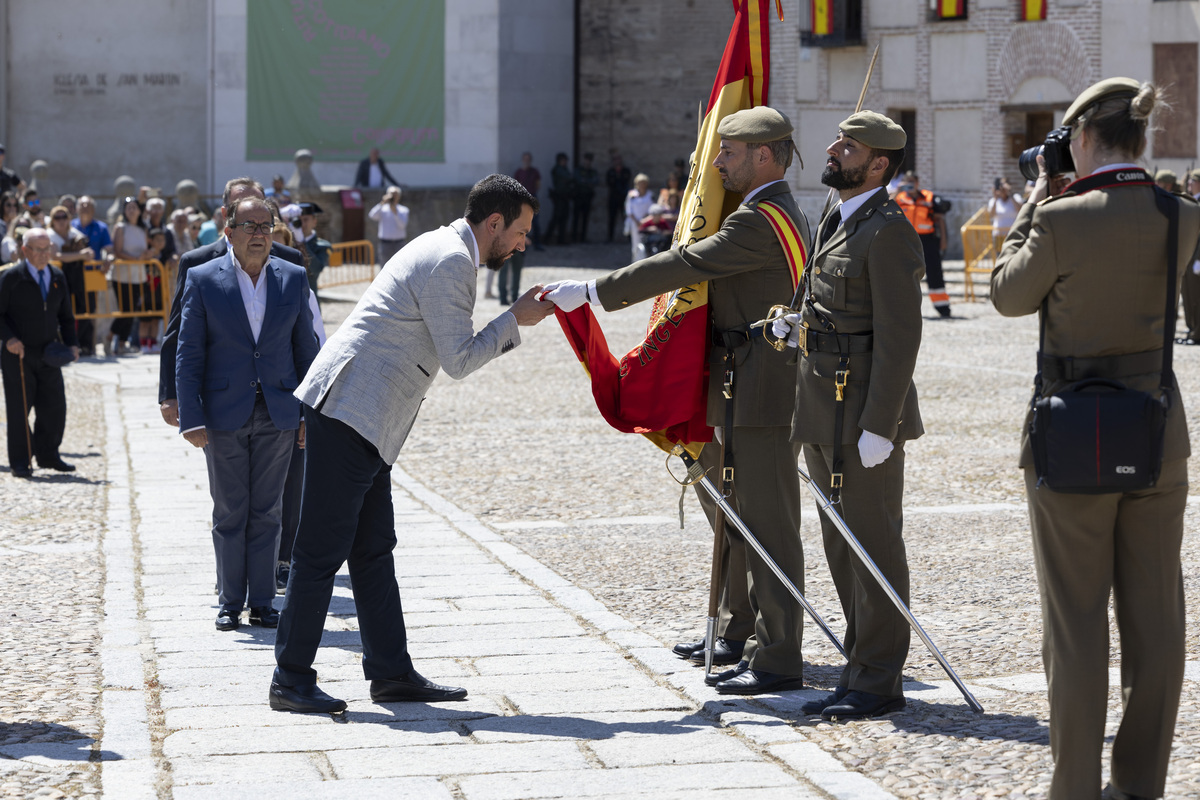 Jura de bandera en Arévalo.  / ISABEL GARCÍA