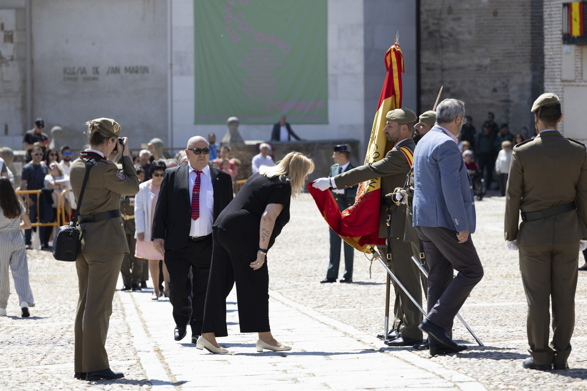 Jura de bandera en Arévalo.  / ISABEL GARCÍA