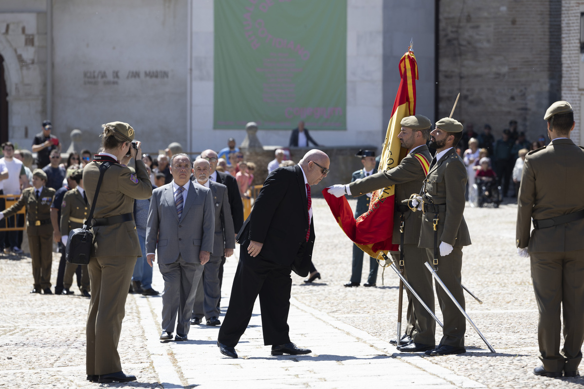 Jura de bandera en Arévalo.  / ISABEL GARCÍA