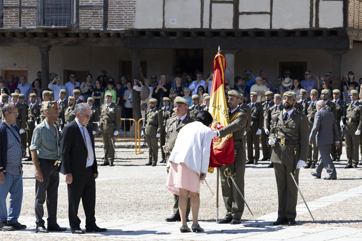 Jura de bandera en Arévalo.  / ISABEL GARCÍA