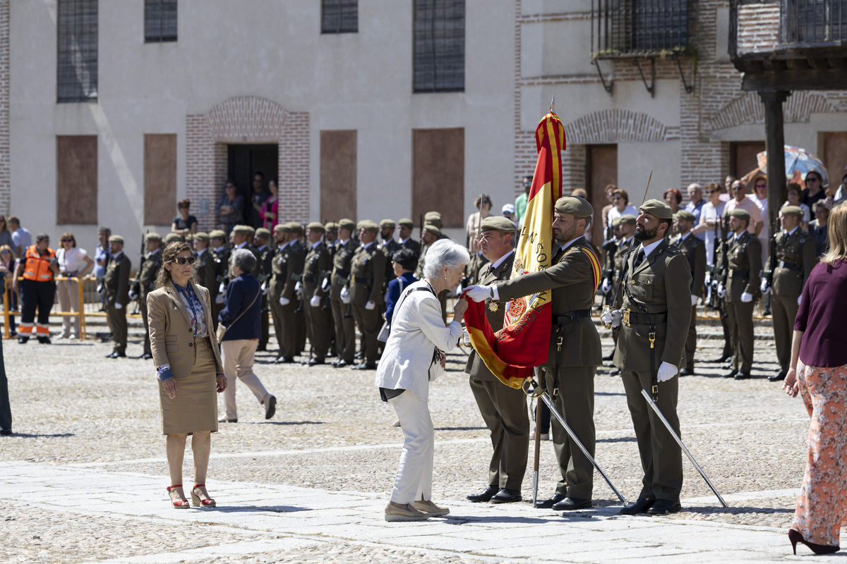 Jura de bandera en Arévalo.  / ISABEL GARCÍA