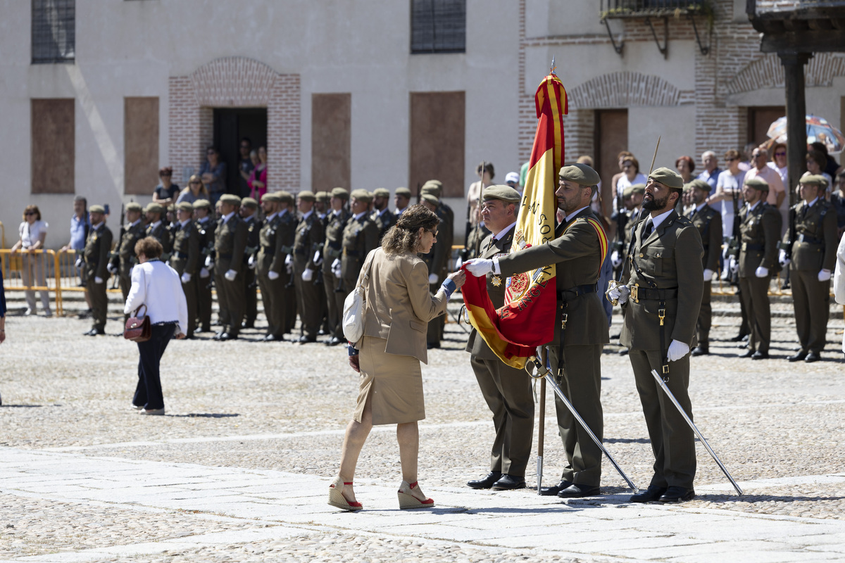 Jura de bandera en Arévalo.  / ISABEL GARCÍA