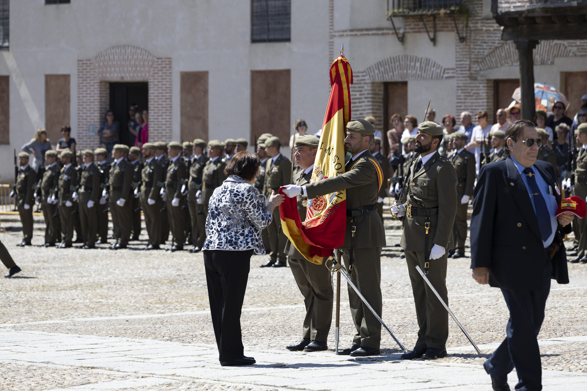 Jura de bandera en Arévalo.  / ISABEL GARCÍA