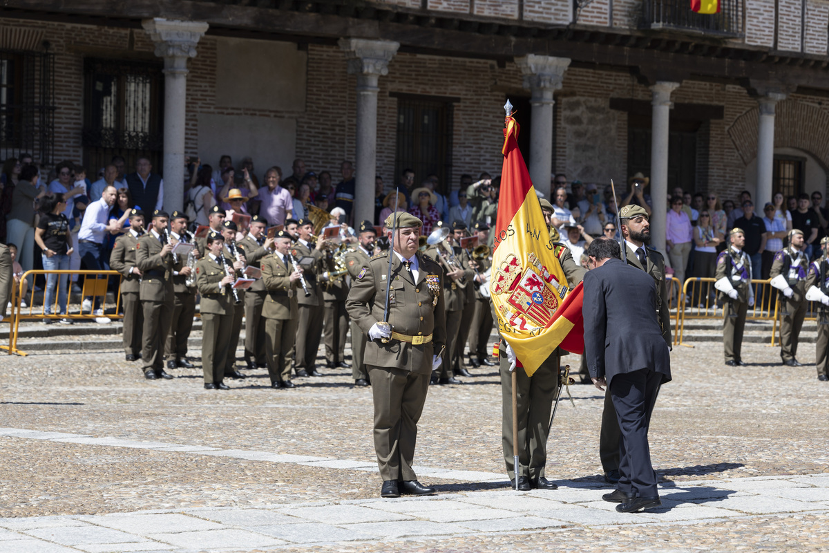 Jura de bandera en Arévalo.  / ISABEL GARCÍA