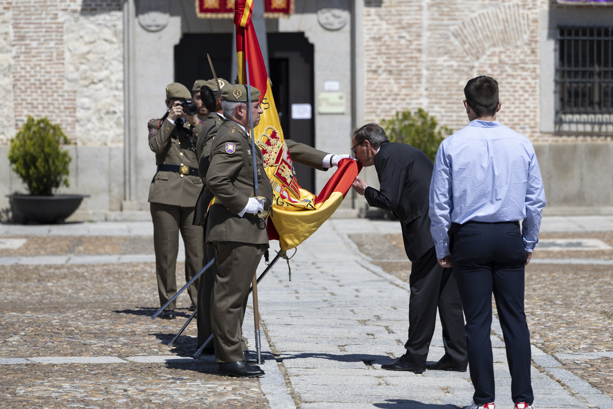 Jura de bandera en Arévalo.  / ISABEL GARCÍA