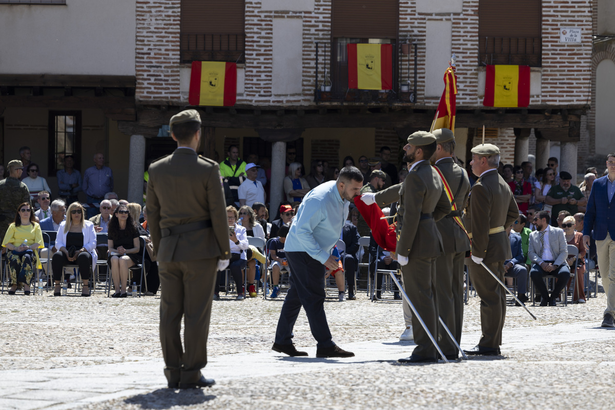 Jura de bandera en Arévalo.  / ISABEL GARCÍA