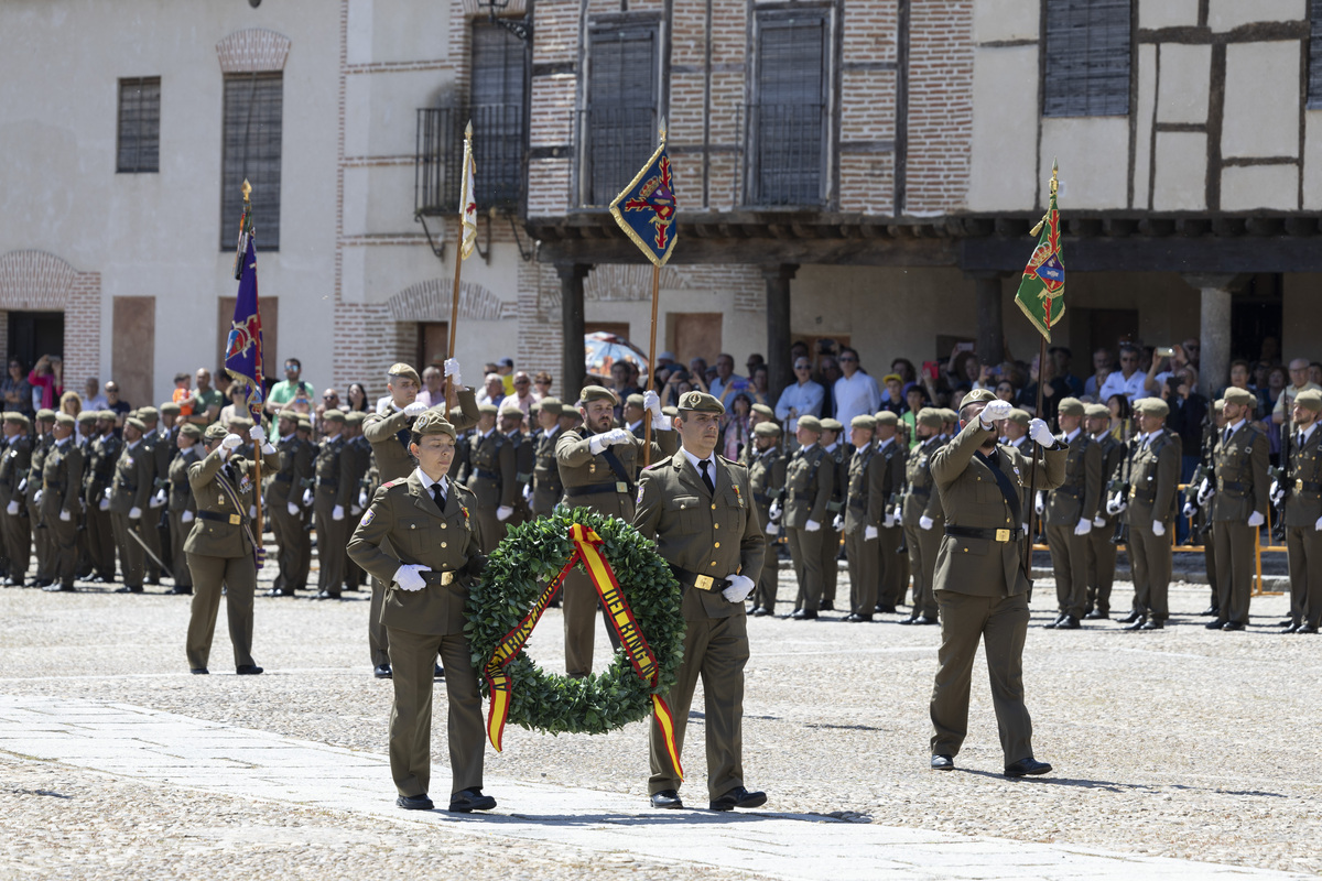 Jura de bandera en Arévalo.  / ISABEL GARCÍA