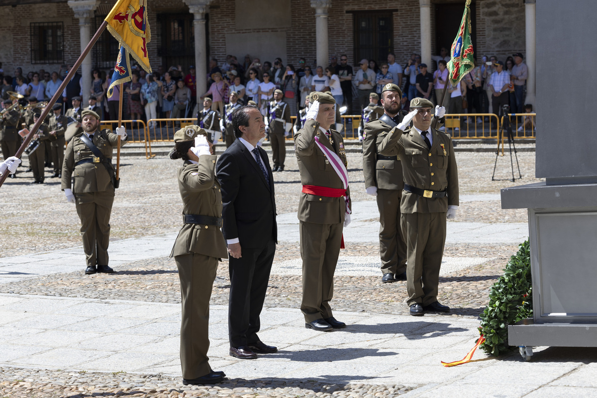 Jura de bandera en Arévalo.  / ISABEL GARCÍA